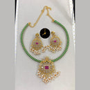 Kavita Art Festive Shine Pearl and Crystal Necklace Set