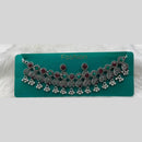 Kavita Art Designer Oxidised Pota Stone And Pearl Detailing Necklace Set