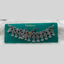 Kavita Art Designer Oxidised Pota Stone And Pearl Detailing Necklace Set