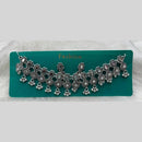 Kavita Art Boho Style Oxidised Plated Mirror And Pearls Necklace Set