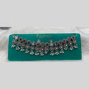 Kavita Art Boho Style Oxidised Plated Mirror And Pearls Necklace Set