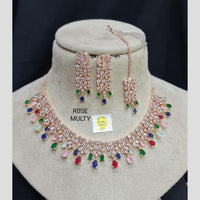Kavita Art Glamorous American Diamond Necklace Set
