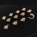 Kavita Art Dazzling Sparkling Austrian Stone Nose Pin 