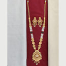 Kavita Art Ethinc Glow Pota And Pearl Long Necklace Set Shine At Every Occasion 