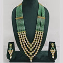 Kavita Art Royal Multi Layered Kundan And Pearl Long Necklace Set