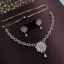 Kavita Art Glamorous American Diamond And Austrian Stone Necklace Set