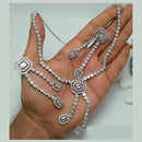 Kavita Art Graceful Sparkling American Diamond Necklace Set