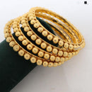 Kavita Art Stylish And Elegant Golden Beads Bangles Set