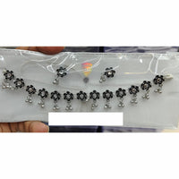 Kavita Art Sparkle Glow Oxidised Plated Pearls Necklace Set