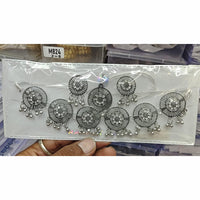 Kavita Art Sparkle Glow Oxidised Plated Pearls Necklace Set