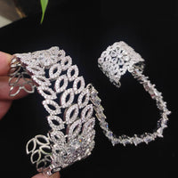 Kavita Art Sparkling American Diamond Hand Harness for Women