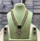 Kavita Art Gold Plated Crystal Stone Long Necklace Set