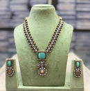 Kavita Art Gold Plated Crystal Stone Long Necklace Set