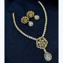 Kavita Art Gold Plated American Diamond Necklace Set