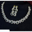 Kavita Art Designer Sparkling American Diamond Necklace Set