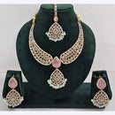 Kavita Art Sparkle Glow Crystal and Pearl Necklace Set