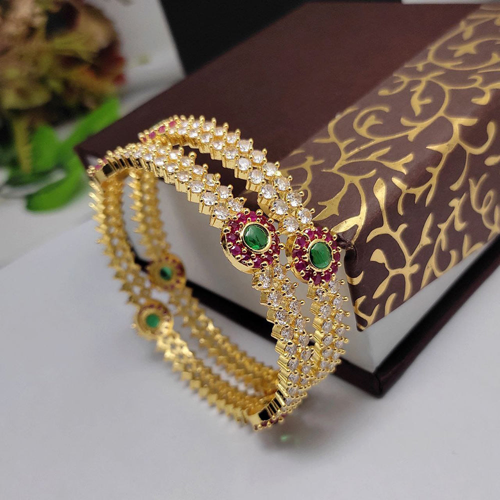 Kavita Art Sparkling Shine Pota Stone Bangles Set