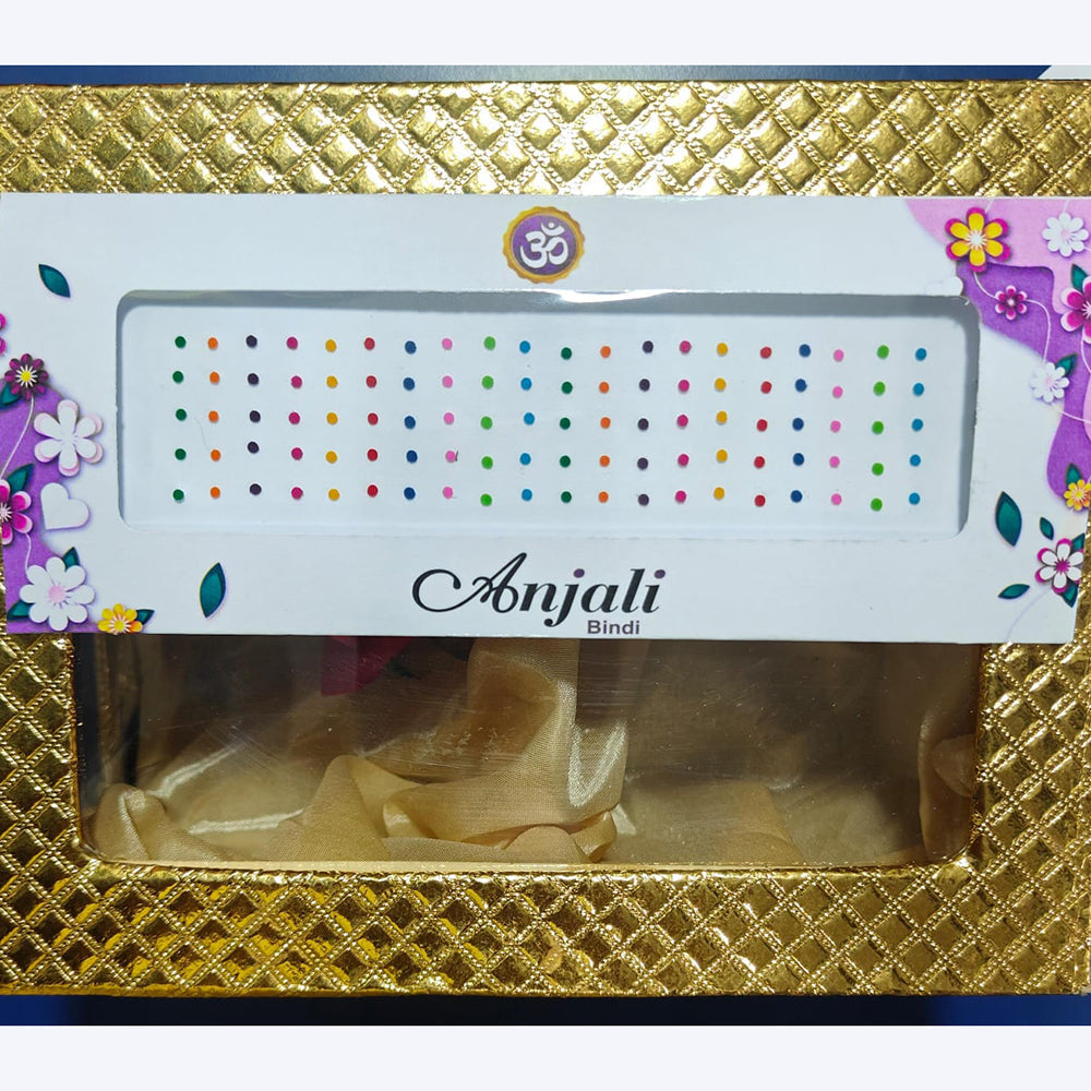 Kavita Art Round Shape Multi Color Stone Bindi