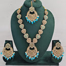 Kavita Art Luxurious Crystal Stone Pearl And Beads Necklace Set