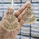 Kavita Art Ethnic Elegance Kundan Stone And Pearls Dangler Earrings
