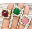 Kavita Art Glamorous Pota And Austrian Stone Statement Ring