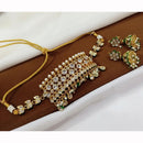 Kavita Art Premium Austrian Stone And Pearl Choker Necklace Set