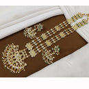 Kavita Art Premium Austrian Stone And Pearl Long Necklace Set