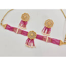 Kavita Art Crystal Stone And Pearl Designer Choker Necklace Set