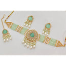 Kavita Art Crystal Stone And Pearl Designer Choker Necklace Set