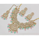 Kavita Art  Elegant Pota Stone Pearl And Beads Necklace Set