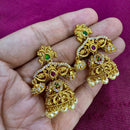 Kavita Art Designer Pota Austrian Stone And Pearl Jhumki Earrings