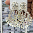 Kavita Art Royal Mirror Stone And Pearl Designer Earrings