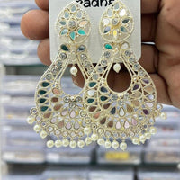 Kavita Art Royal Mirror Stone And Pearl Designer Earrings
