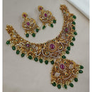 Kavita Art Heritage Pota And Austrian Stone Beads Necklace Set 
