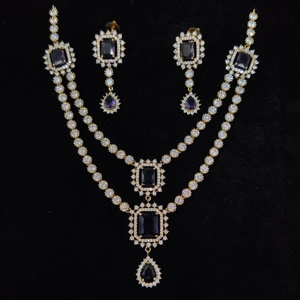 Kavita Art Designer American Daimond Necklace Set