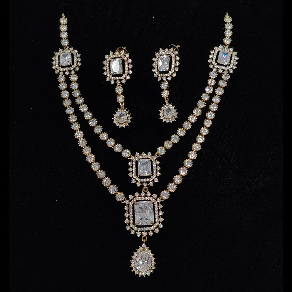 Kavita Art Designer American Daimond Necklace Set