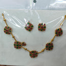 Kavita Art Heritage Pota Stone Necklace Set