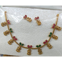 Kavita Art Heritage Pota Stone Necklace Set