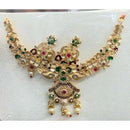 Kavita Art Premium Pota Stone And Meenakari And Beads Necklace Set
