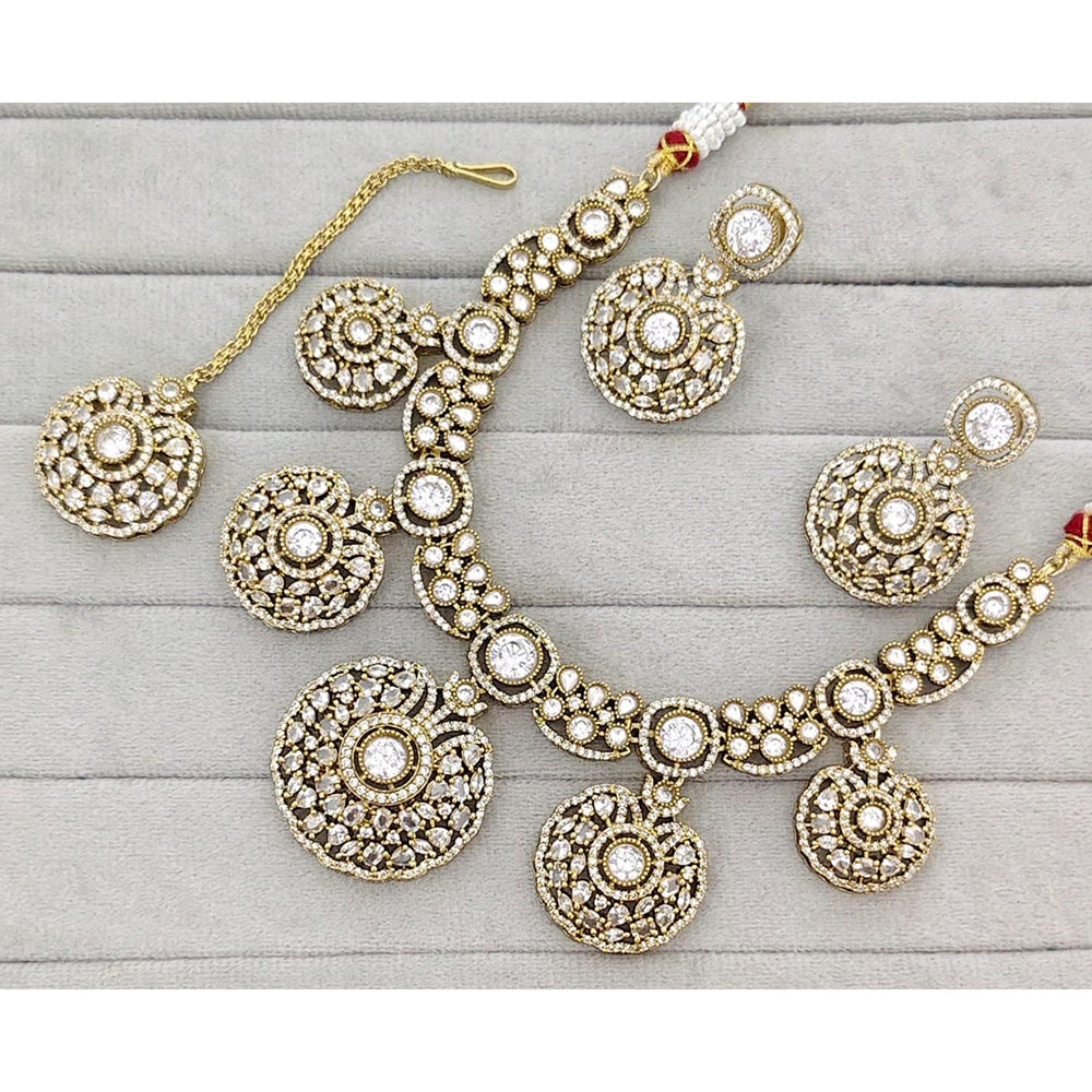 Kavita Art Stylish American Diamond Necklace Set for Girls & Women
