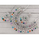 Kavita Art Crystal Stone Pearl And Beads Designer Necklace Set