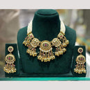 Kavita Art Heritage Pota Stone And Pearl Necklace Set
