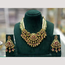 Kavita Art Heritage Pota Stone And Pearl Necklace Set