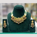 Kavita Art Heritage Pota Stone And Pearl Necklace Set