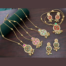 Kavita Art Heritage Pota Stone And Pearl Necklace Set