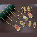 Kavita Art Heritage Pota Stone And Pearl Necklace Set