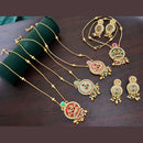 Kavita Art Heritage Pota Stone And Pearl Necklace Set