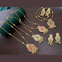 Kavita Art Heritage Pota Stone And Pearl Necklace Set