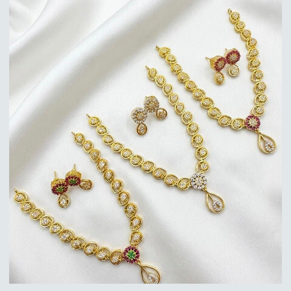 Kavita Art Heritage Austrian Stone And Beads Necklace Set 