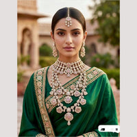 Kavita Art Royal Pota Stone And Austrian Stone Necklace Set